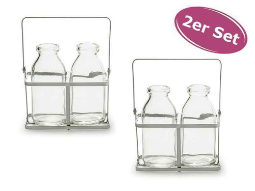 2er set kleine glasflaschen - 2er,