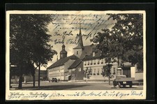 Kölleda, Straßenpartie am Roßplatz, Ansichtskarte 1941 