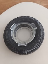 Original alter DUNLOP Glas Reifen-Aschenbecher Rarität 50er 60er TOP Tankstelle 