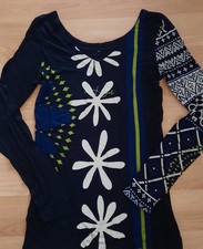Desigual Damen Shirt Tunika Gr. S Langarm