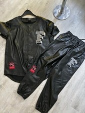 FUBU KUNSTLEDERANZUG HEMD+HOSE