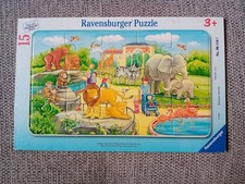 15 Teile Ravensburger Kinder Rahmen Puzzle Ausflug in den Zoo 06116