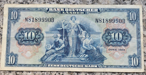 Deutschland 1949 bank - 10, dm