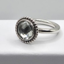 Original Pandora Ring Grüner Amethyst 190620-50 #14