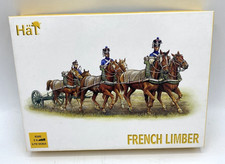 HÄT 8105 Modellbau Figuren Set 1:72 Französisches Pferdegespann French Limber