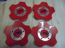 4 x Nabendeckel,Felgendeckel AEZ Rot Nabenkappe (d741)