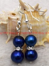 Charmant 8mm Blau Muschelperle