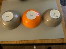 Thomas 15cm  3 Müslischalen Sunny Day Müslischüssel Porzellan red / greige