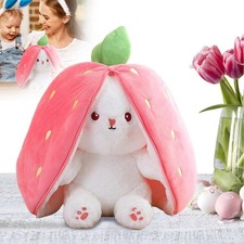 Hase Kuscheltier Plüschtiere Erdbeer Osterhase Plüsch Kuscheltier Versteckspiel