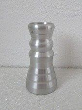 Kerzenhalter Kerzenständer Metall silberfarben Zinn oder ähnlich H. ca. 9,5 cm