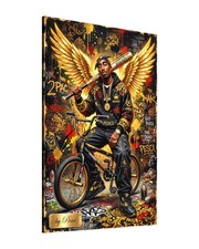 Tupac Leinwand Bild abstrakt