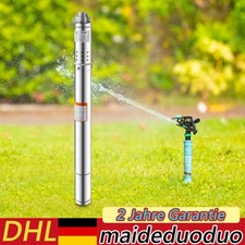 2 Zoll Tiefbrunnenpumpe Tauchpumpe 1000L/h Tauchpumpe Edestahl Pumpe 370W 55m