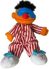 Plüsch Ernie Schlaf Pyjama Schlafanzug Schlafmaske ohne Soundmodul 90er Vintage