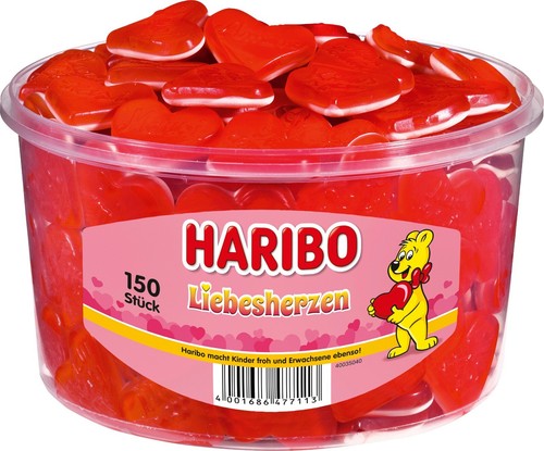 Haribo liebesherzen 150 stück - haribo,
