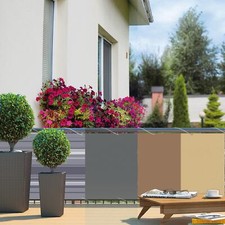 Balkonsichtschutz Balkonumspannung Balkon Sichtschutz Segel 6 x 0,9m versch Farb