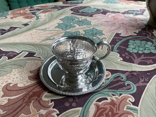 Silbertasse mit silber - mit,
