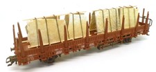 Märklin H0 DB-Rungenwagen Rlmms 58, braun, mit Steinplatten, KK   X28