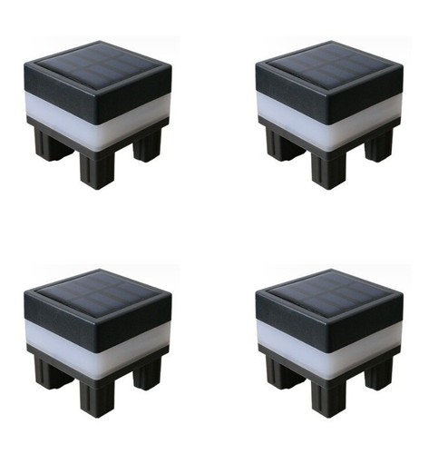 Led solar pfosten - 4x,