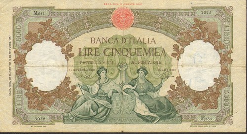 5000 lire republik - 5000,