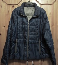 Etage, Dänemark, Gr. 48, leichte Daunenjacke, Dunkelblau, aus Recyclingmaterial