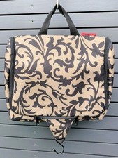 Reisenthel Kulturbeutel Toiletbag zum aufhängen Schutzfolie Schwarz Dunkel Beige