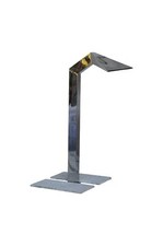 Großer Edelstahl Wasserschwall gekantet 60 x 140 cm Wasserfall Wasser Schwall