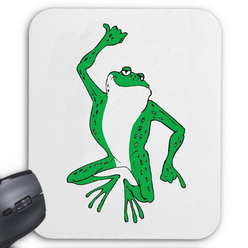 Mousepad frosch beim - (mauspad),