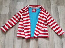 Mini Boden: Mädchen Jacke, Gr 7-8 128 Rot Weiß Gestreift, farbenfroh, chic