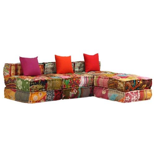 Pouf schlafsofa patchwork - pouf,