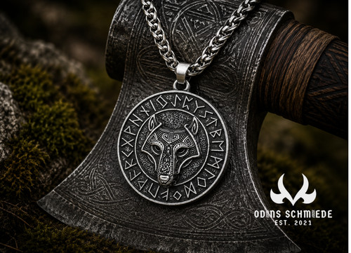 Wikinger fenrir wolf kette - wikinger,