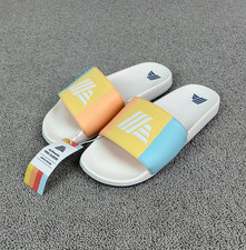Aldi Badelatschen Badeschlappen Aldiletten Aldimania weiß bunt Gr. 41-46 NEU