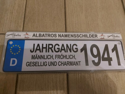 Albatros namensschild jahrgang - albatros,