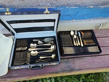 SBS Besteck Solingen 23/24 Karatige Goldauflage Im Koffer