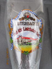 Großes 1,0 L Bierglas Weizenglas Weissbier Brauerei Lauterbacher siehe Fotos