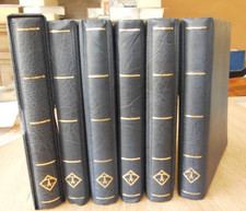 Leuchtturm 6 blaue  ETB - Ringbinder mit  Blätter