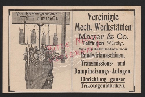 Tailfingen werbung 1912 - werbung,
