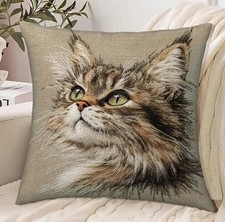 Katzen Motiv  Deko Kissen wunderschön verschiedene Farben 50x50