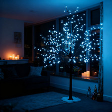 Kirschblüten LED Baum Lichterbaum Leuchtbaum außen innen Lichtfarbe Kaltweiß