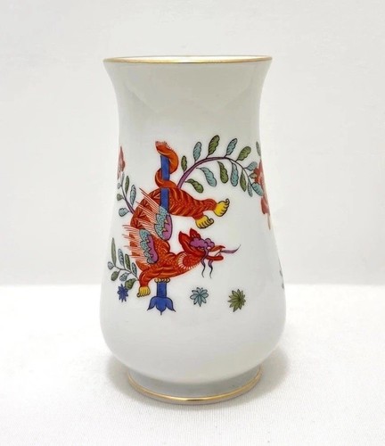 Meissen vase drache storch - vase,