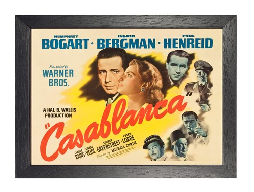 Casablanca filmplakat bogart - filmplakat,