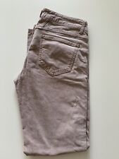 CLOSED PEDAL STAR SAMT HOSE IN ALT ROSA CROPPED GERADER SCHNITT STRAIGHT GR.26