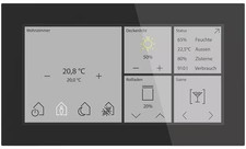 MDT KNX Glas Touch Smart 6 Zoll, KNX Secure, Orientierungslicht, Schwarz (BE-GTS