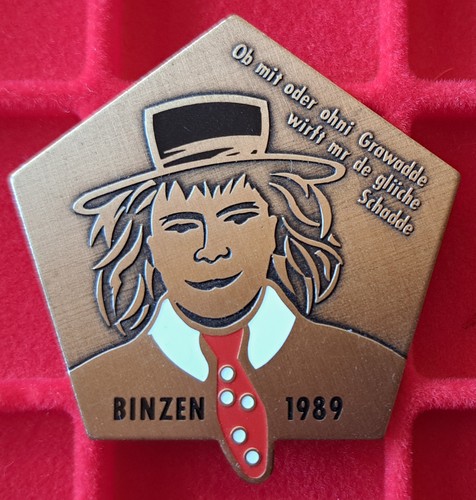 Binzen fasnet 1989 abzeichen - fasnet,