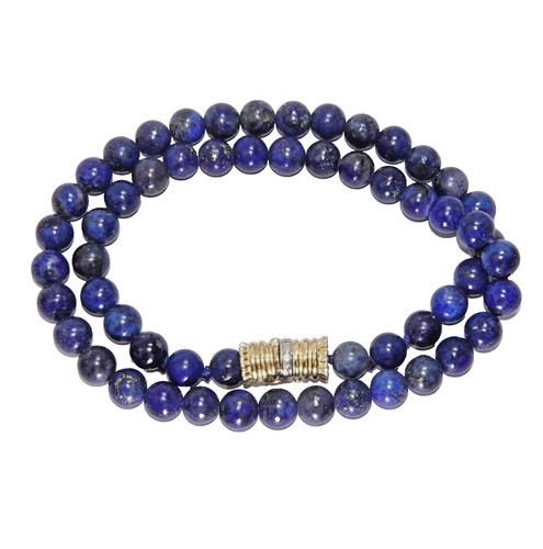 Kette lapislazuli gold 144 - lapislazuli, ca.