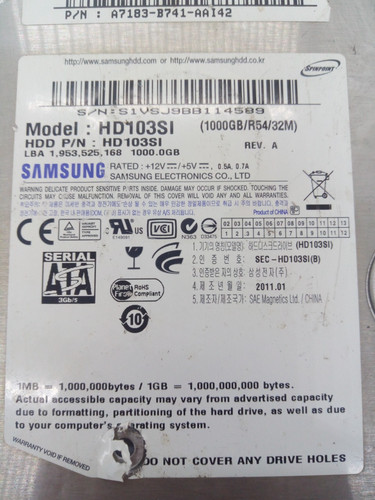 Samsung hd103si hdd - hd103si,