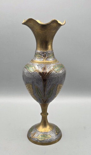 Messingvase vintage dekorative - messingvase,
