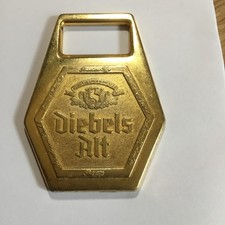 alter Flaschenöffner Goldfarben  Brauerei Diebels Alt