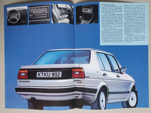 4seitiger prospekt jetta - "vw,