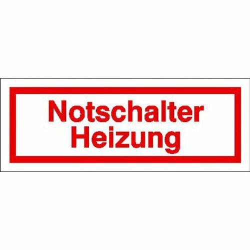 Aufkleber notschalter - aufkleber,