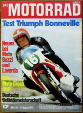 Das Motorrad 17/71 Triumph Bonneville 650,BSA Victor 500,Seilzüge,Laverda SF-C 7